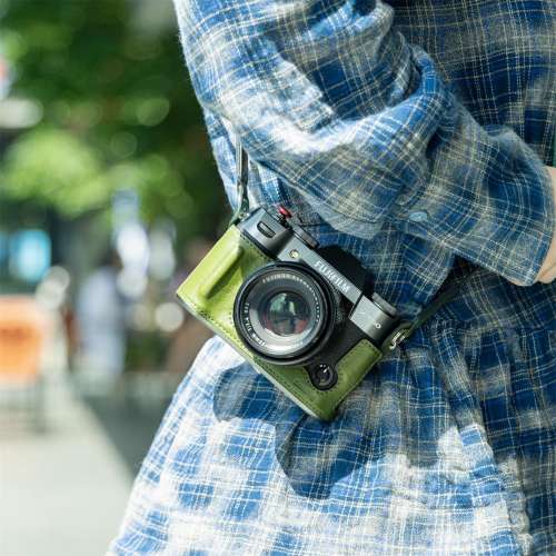 SmallRig Leather Half Case Kit For FUJIFILM X-T50 (Green) - 4711