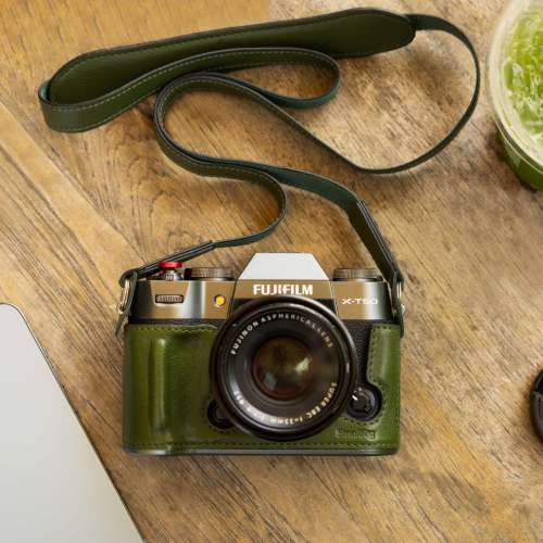 SmallRig Leather Half Case Kit For FUJIFILM X-T50 (Green) - 4711