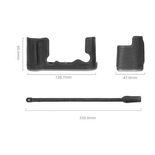 SmallRig Leather Half Case Kit For FUJIFILM X-T50 (Black) - 4709