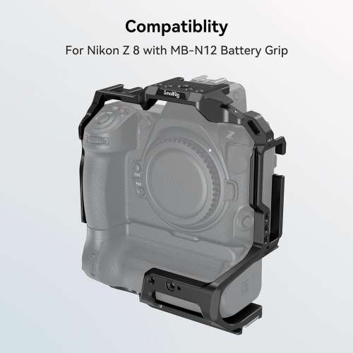 SmallRig Cage For Nikon Z 8 with MB-N12 Battery Grip - 3982