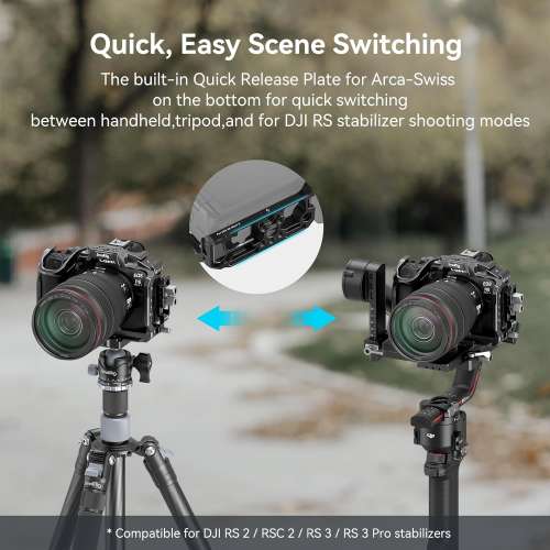 SmallRig &ldquo;Black Mamba&rdquo; Camera Cage For Canon EOS R6 Mark II - 4161