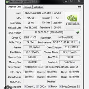 GEFORCE GTX 650Ti Boost