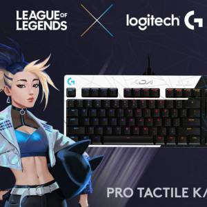 Logitech K/DA PRO RGB 機械式鍵盤(GX觸感茶軸)