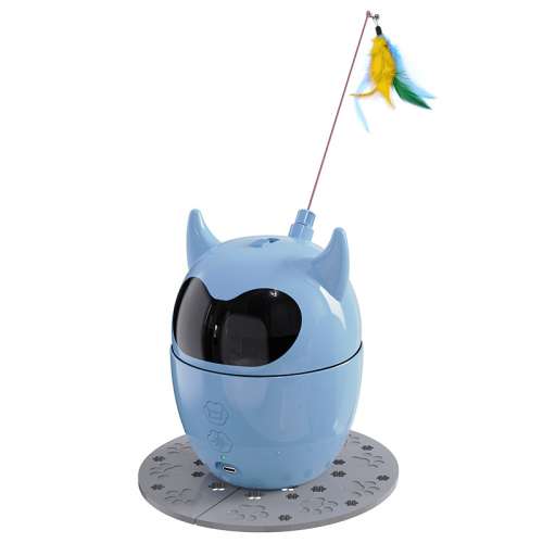 新款激光逗貓器電動貓咪玩具自嗨解悶貓轉盤寵物智能逗貓玩具