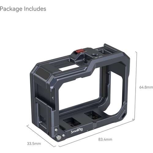 SmallRig Cage For GoPro Hero12 / 11 / 10 / 9 Black - 3084C