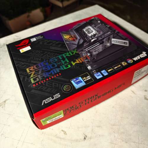 擺多過用，華碩ROG strix z790-H wifi d5全齊配件行貨2024年2月28日購買有收據，如...