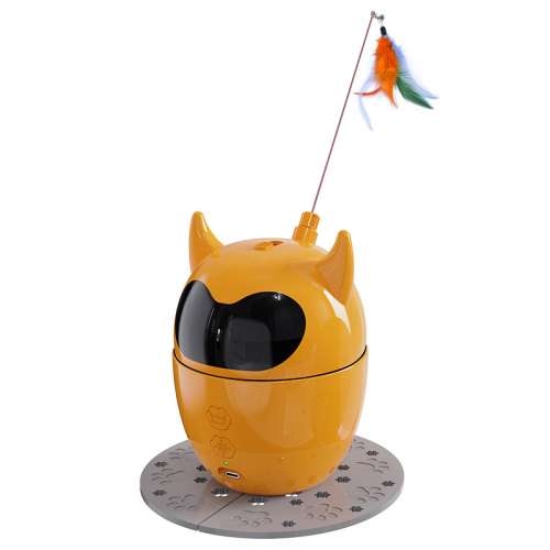 新款電動貓玩具自嗨解悶逗貓棒多功能激光逗貓器寵物貓咪玩具