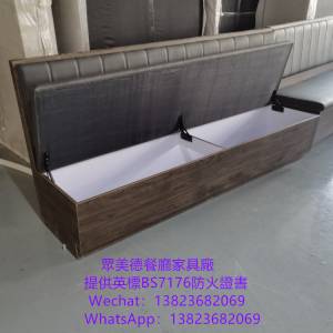 長條靠墻梳化咕臣訂製,茶餐西餐廳沙發座椅訂造,防火阻燃皮革卡位梳化沙發倉訂做,坐...