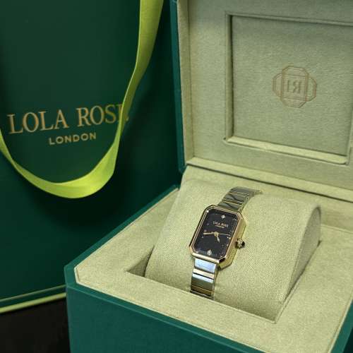 Lola Rose羅拉玫瑰方糖小綠表女士手錶