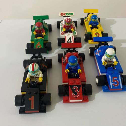 原厰正版中古LEGO System Octan  F1 賽車車手