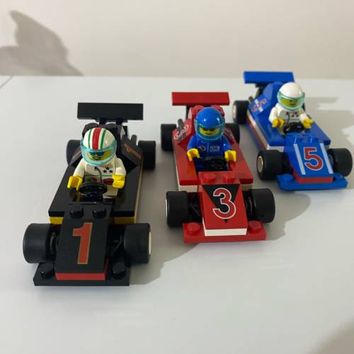 原厰正版中古LEGO System Octan  F1 賽車車手