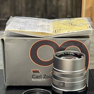 Contax Zeiss G 90mm f2.8 Sonnar T* lens with filter and packing