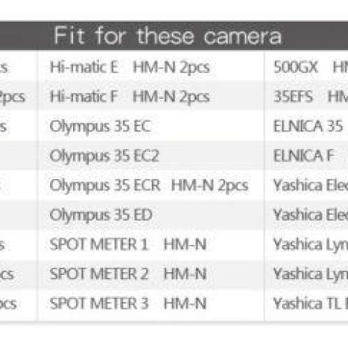 菲林機用：Camera Battery Adapter For PX640、EPX640、V640PX、H-N E640N、MR52、...