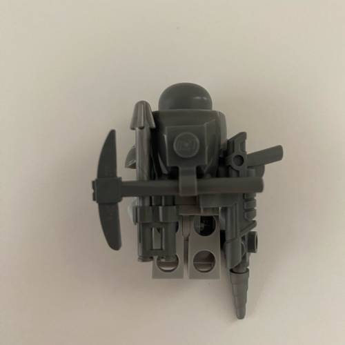 原厰正版LEGO Classic Space 淺灰色太空礦工配深灰色頭盔裝備工具