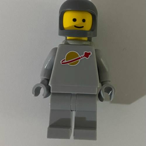 原厰正版LEGO Classic Space 淺灰色太空礦工配深灰色頭盔裝備工具