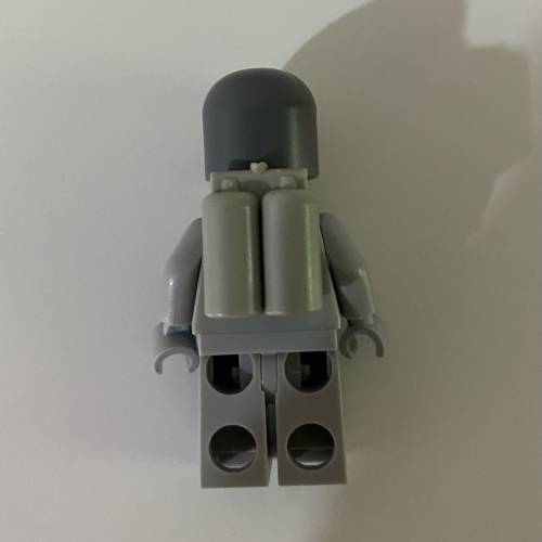 原厰正版LEGO Classic Space 淺灰色太空礦工配深灰色頭盔裝備工具