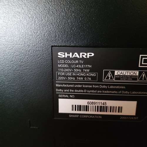 Sharp 43”  LED iDTV