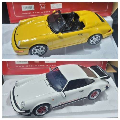 GT SPIRIT 1/18 PORSCHE 964 SPEEDSTER GT008CS / 911 CARRERA 3.2 CS GT013B