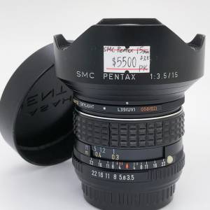 99% New Pentax SMC 15mm F3.5手動鏡頭, 深水埗門市可購買