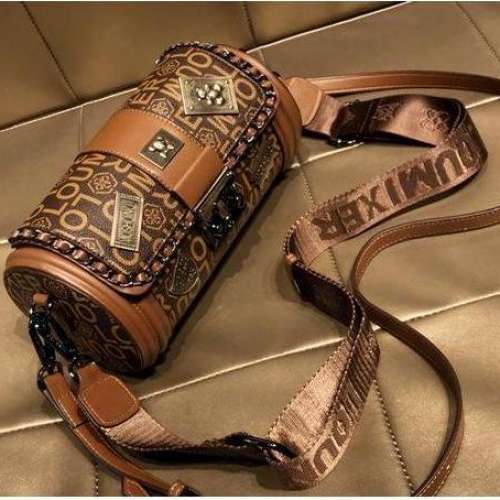 真皮官方女包2024新款時尚質感斜跨小包包夏季單肩小圓包