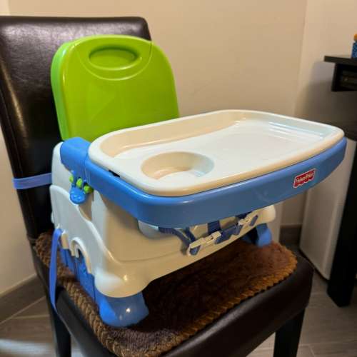 Fisher Price 寶寶小餐椅 (藍綠色) &ndash; 食飯私家BB椅