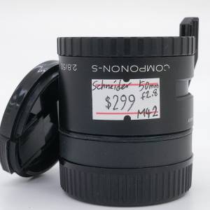 99% New Schneider 50mm F2.8手動鏡頭, 深水埗門市可購買