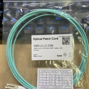 3米 10Gtek Fiber Patch Cable - LC to LC OM3 10Gb/Gigabit Multi-Mode Jumper