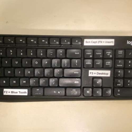 Logitech Mouse + 3 Channel Keyboard