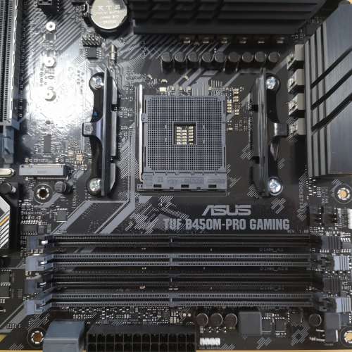 (新淨)ASUS TUF B450M PRO GAMING主板連背板(運作正常)