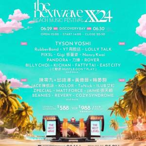 「TheNextwave XX24」沙灘音樂節30/6入場券2張