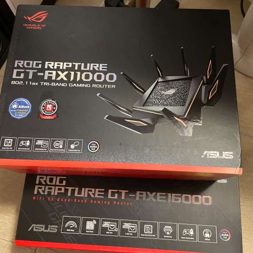 ASUS ROG Rapture GT AX 11000 ROUTER 路由器 wifi 6 華碩 Tri band Mesh