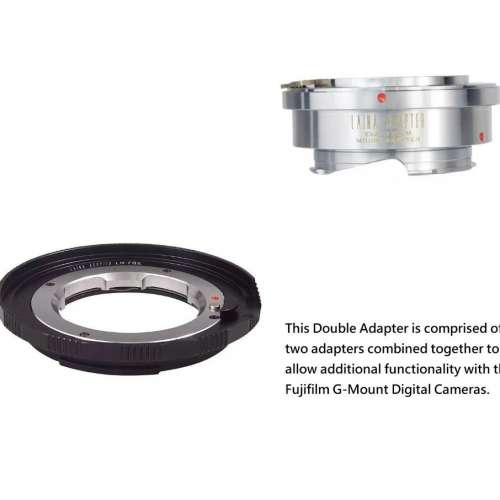 Lens Mount Double Adapter, Exakta, Auto Topcon SLR To Fujifilm G-Mount GFX