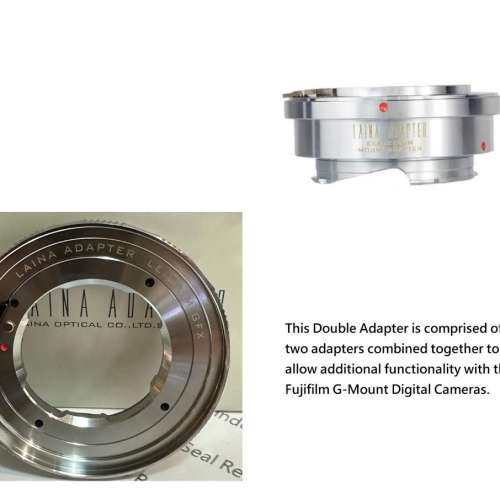 Lens Mount Double Adapter, Exakta, Auto Topcon SLR To Fujifilm G-Mount GFX