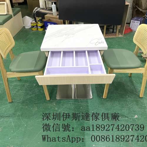 餐飲店枱櫈配套組合，餐廳食肆枱櫈，商用茶餐西餐櫃筒餐枱，防火皮椅凳，阻燃皮革卡...