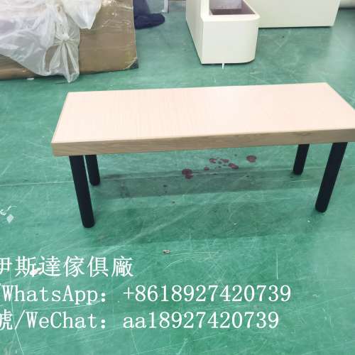 餐廳實木膠板櫈，防火板長條凳，商用雙面靠墻卡位卡座，食肆木櫈，飯店無靠背長條凳...