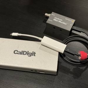 Caldigit thunderbolt station & Blackmagic Design UltraStudio Mini Monitor