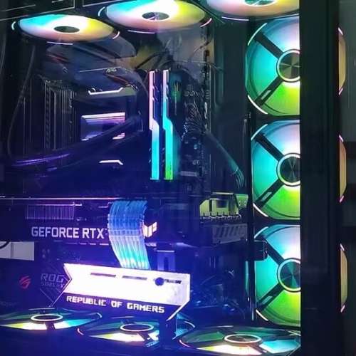 第 10 代 Intel® Core™ i7 處理器 台式水冷電競RGB 電腦主機，高配16G 記憶體，4G...