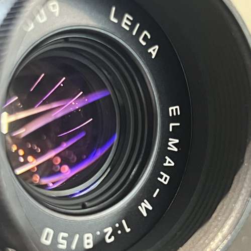 Leica Elmar-M 50mm f2.8 black lens with packing