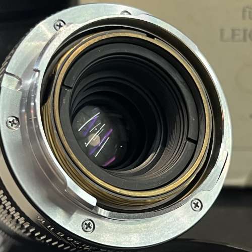 Leica Elmar-M 50mm f2.8 black lens with packing