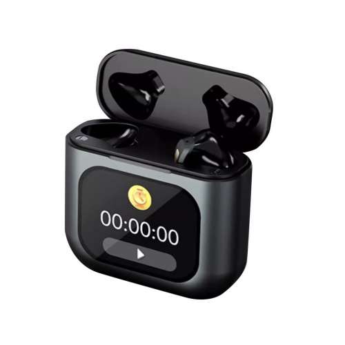 K1入耳式智能藍牙耳機通話降噪立體環繞音效商務跑步運動音樂遊戲長續航帶屏幕適用於...