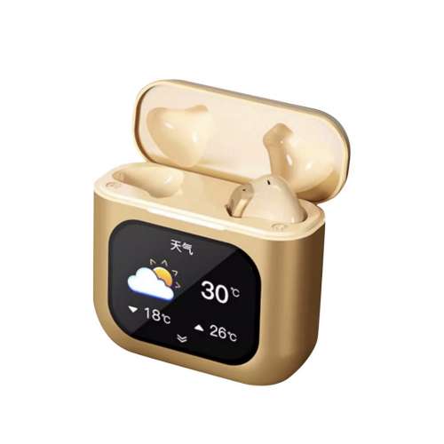 K1入耳式智能藍牙耳機通話降噪立體環繞音效商務跑步運動音樂遊戲長續航帶屏幕適用於...