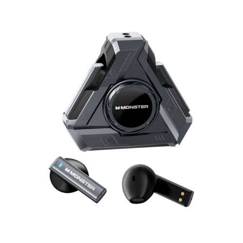 MONSTER（Monster）魔聲XKT22真無線藍牙耳機指尖螺旋解壓電競遊戲持久續航小巧便攜...