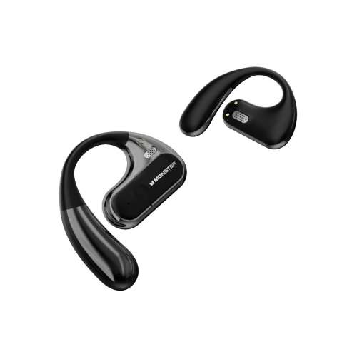 魔聲MONSTER AC320運動跑步低延遲高保真音質持久續航防水防汗蘋果華爲通用掛耳式藍...