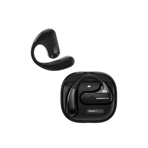 魔聲MONSTER AC320運動跑步低延遲高保真音質持久續航防水防汗蘋果華爲通用掛耳式藍...