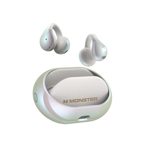 魔聲MONSTER AC320運動跑步低延遲高保真音質持久續航防水防汗蘋果華爲通用掛耳式藍...