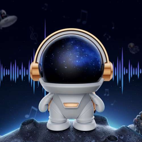 藍牙音響高音質立體環繞重低音炮持久續航TWS互聯炫酷宇航員家用桌面擺件小巧便攜男...