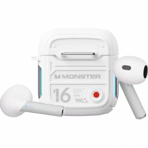MONSTER（Monster）魔聲XKT16機甲設計外殼真無線藍牙耳機半入耳式智能降噪運動遊戲...