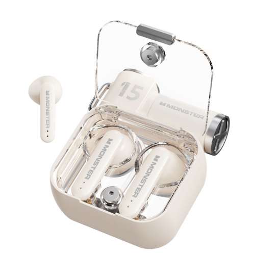 MONSTER XKT15 真无线蓝牙耳机 低延迟 游戏电竞运动 立体HIFI音效 音乐游戏 超长续...
