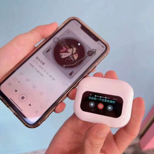 Pods3智能觸屏主動降噪通透藍牙耳機入耳空氣（Air）帶屏幕蘋果華爲安卓通用超高音質...
