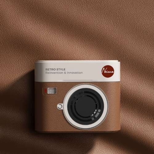 AE008真無線藍牙耳機復古CCD相機造型ENC通話降噪立體音效遊戲低延遲半入耳式蘋果安...